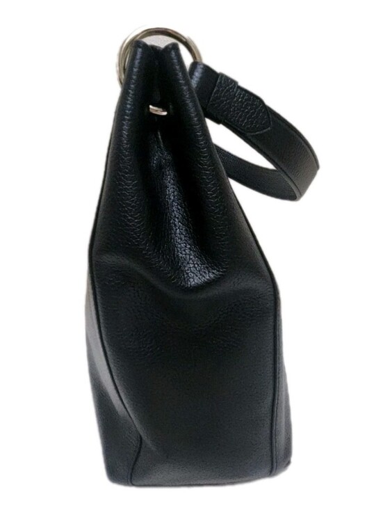 Kate Spade Kat Black Pebbled Leather Hobo Shoulder Bag Classic Large 13x12x4.5